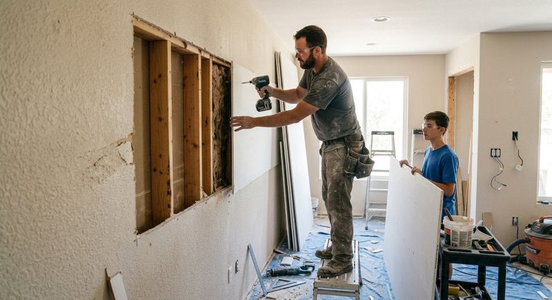 Drywall Replacement in Overland Park, KS