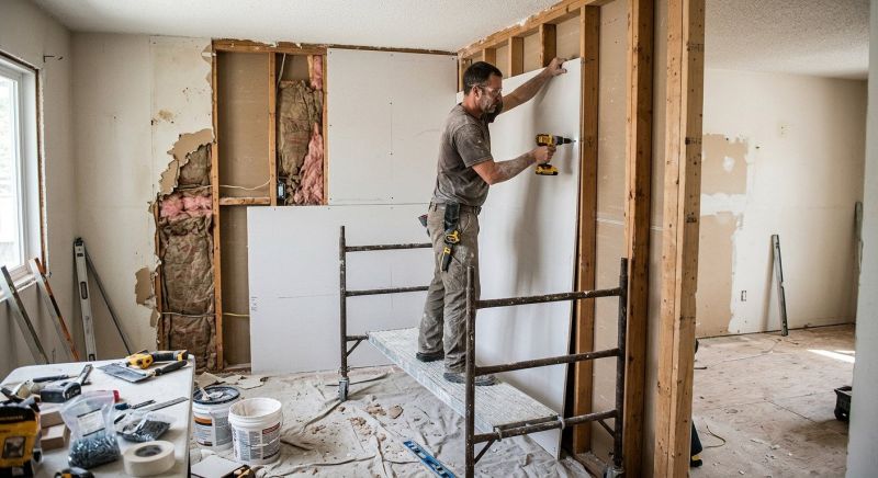 Kitchen Drywall Installation in Kansas City, KS