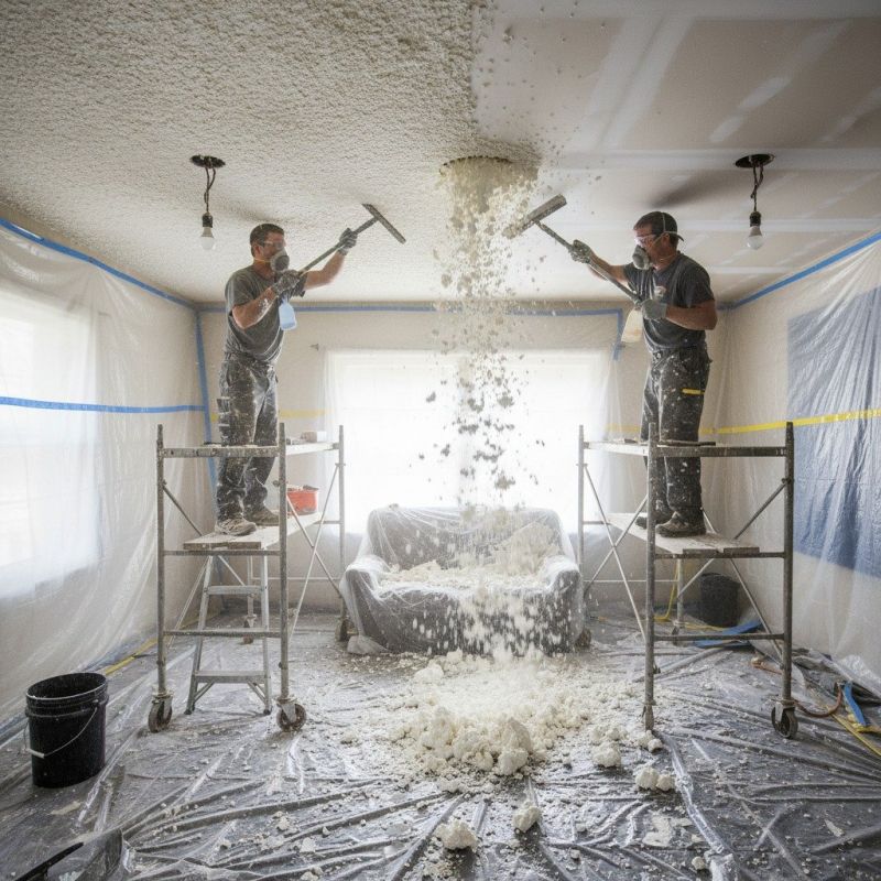 Knockdown Ceiling Removal in Kansas City, KS
